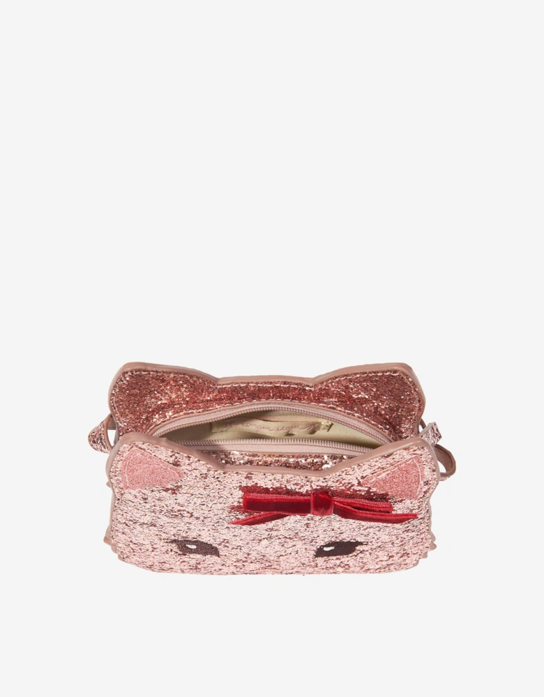 Konges Sløjd Girls Tut Kitty Shoulder Bag in Pink (136cm)