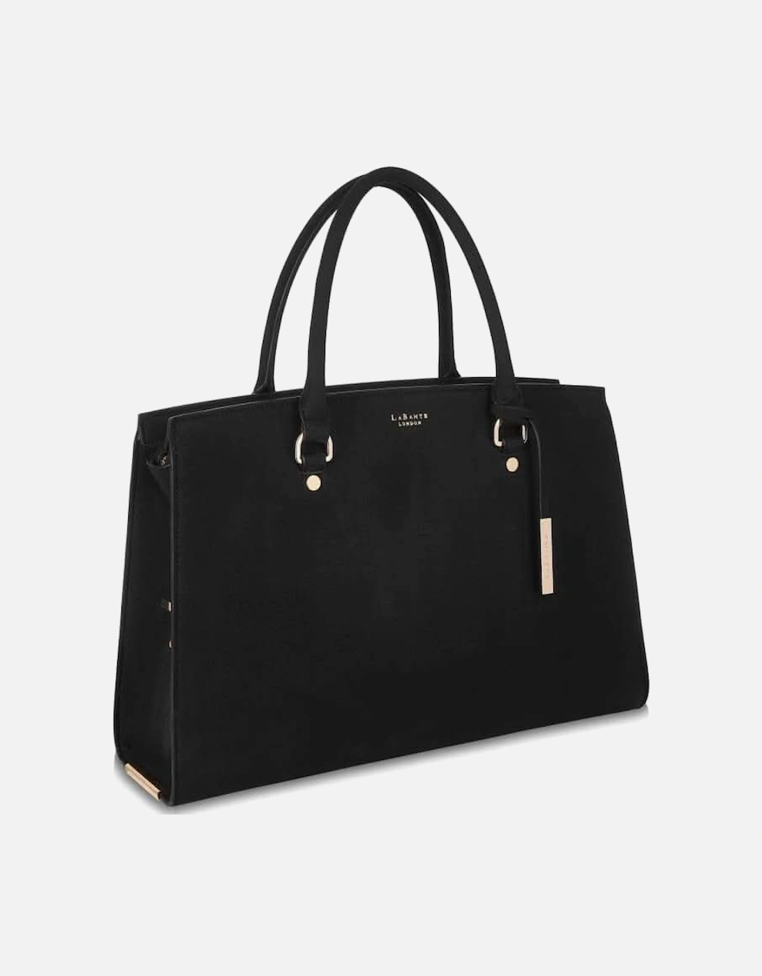 Aricia Black Vegan Laptop Bag