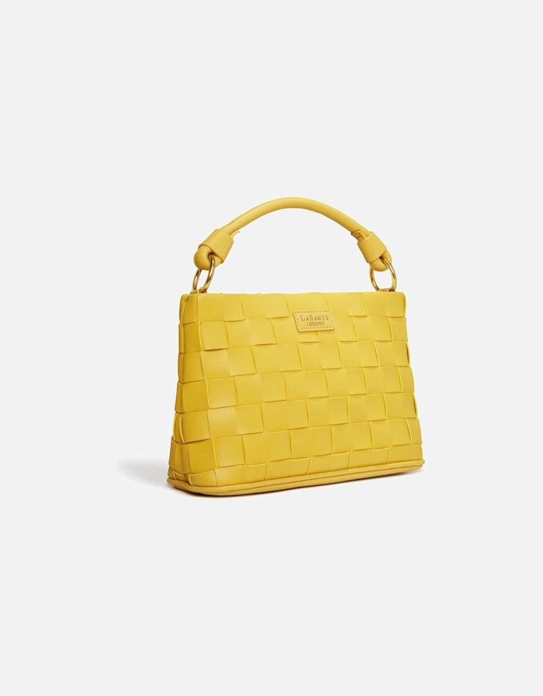 Bella Mustard Vegan Mini Crossbody Bag