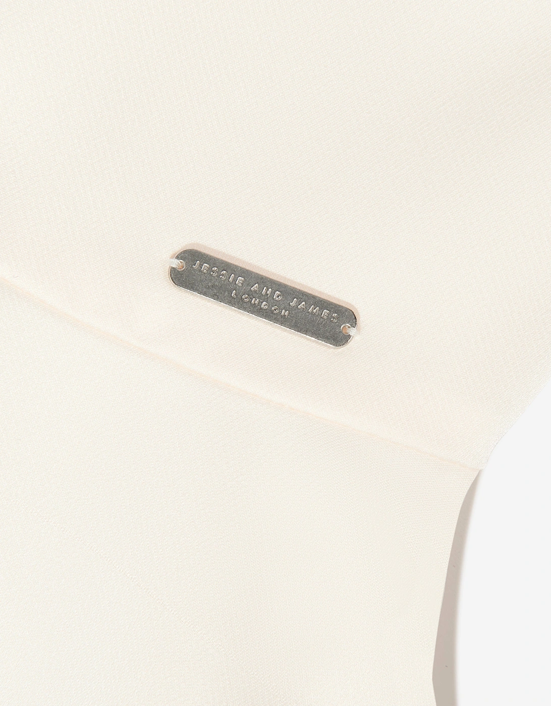 Girls Satin Butterfly Dress in Ivory