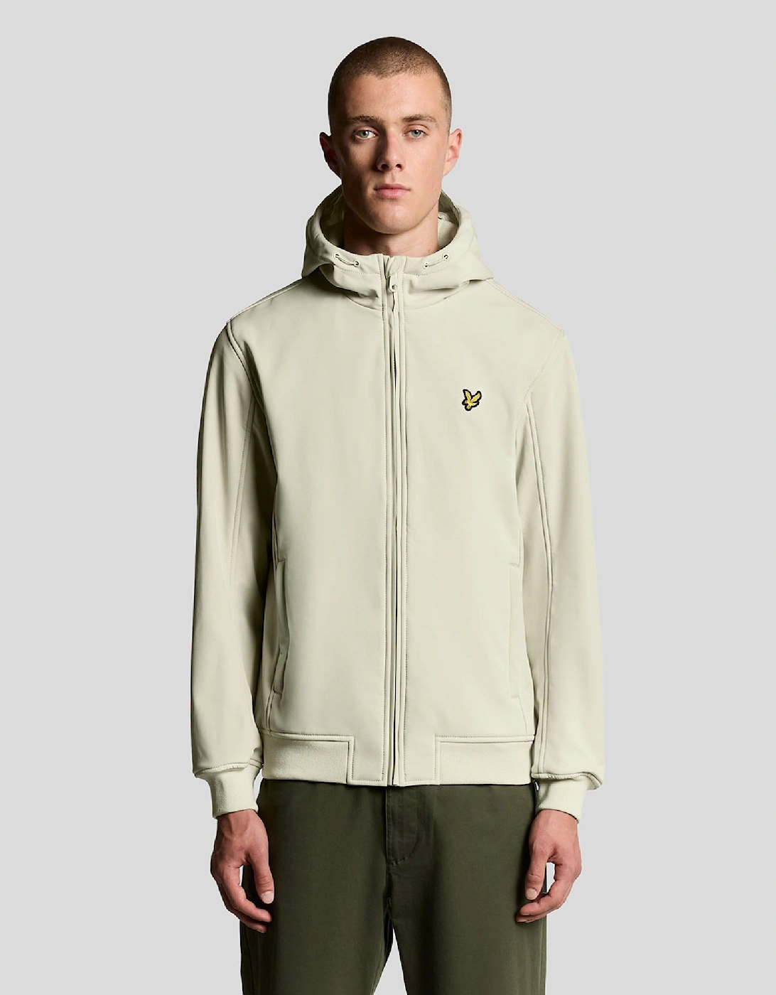 Lyle And Scott Men's Fleece Back Softshell Jacket - Brown - Size: 44/Regular