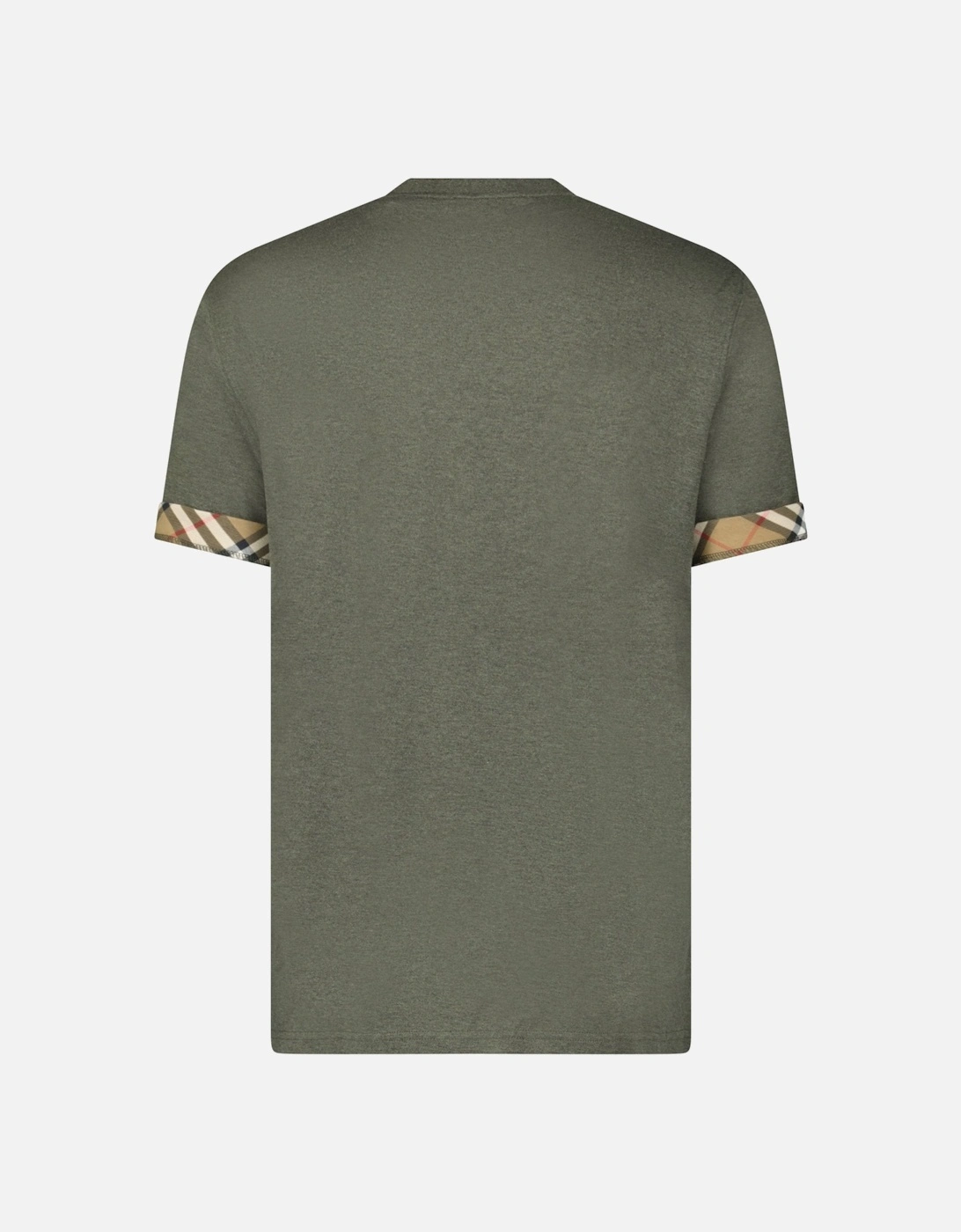 'Ellison' Organic Cotton Check Sleeve Dark Green