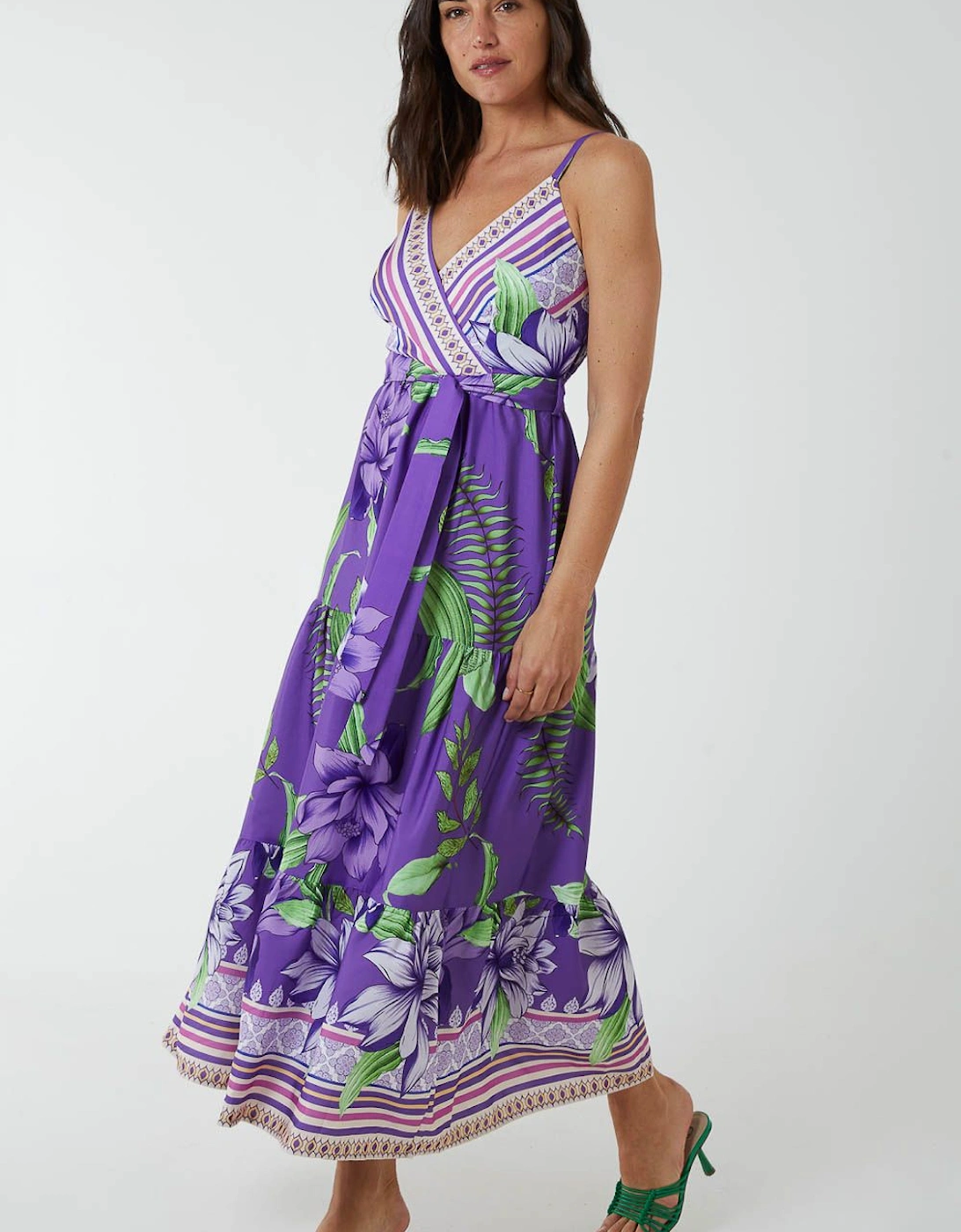 Floral Wrap Maxi Dress, 2 of 1