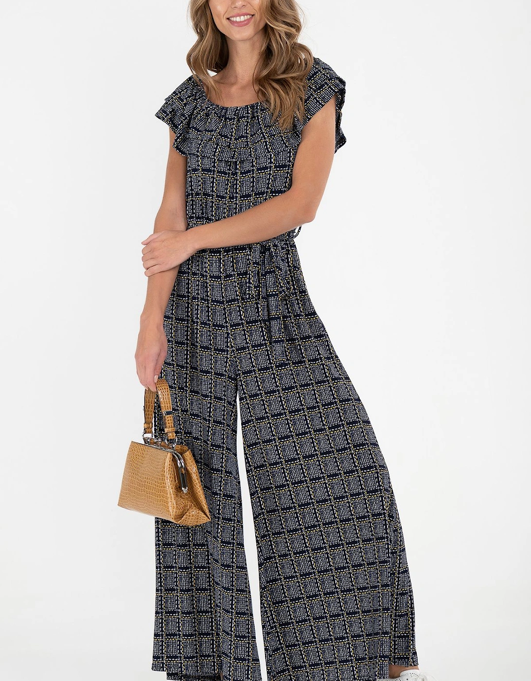 Ruffle Neck Jersey Jumpsuit, 2 of 1