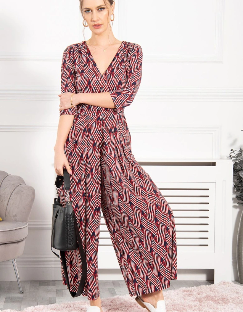 Samira V Neck Jumpsuit