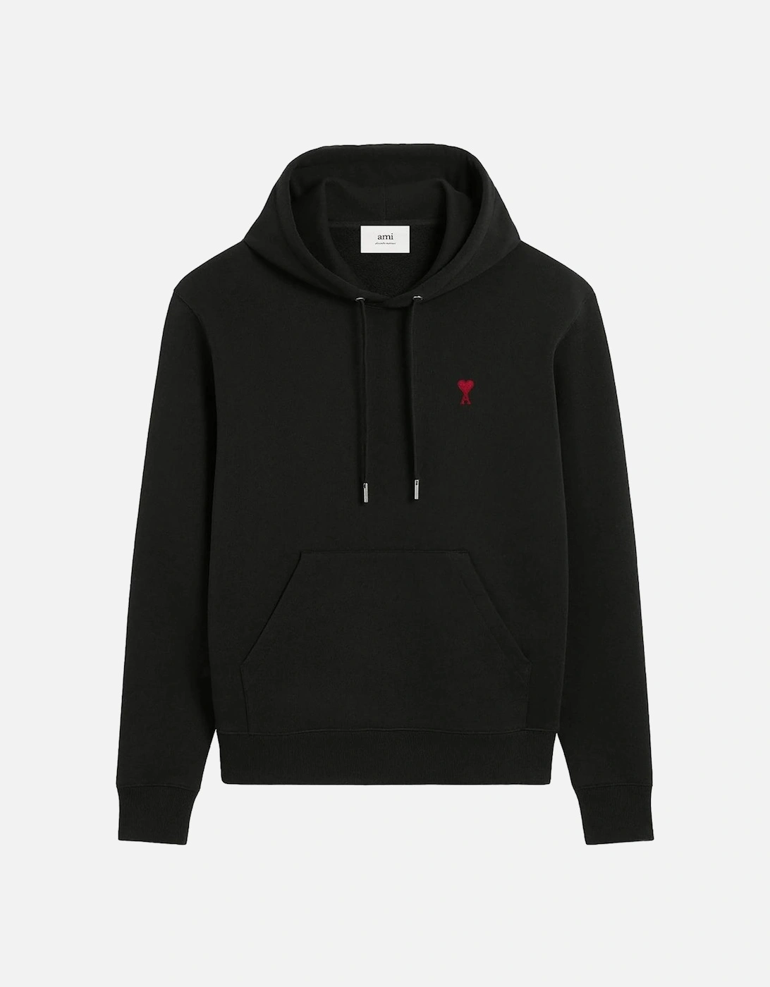 Heart Logo Hooded Sweatshirt Black, 4 of 3