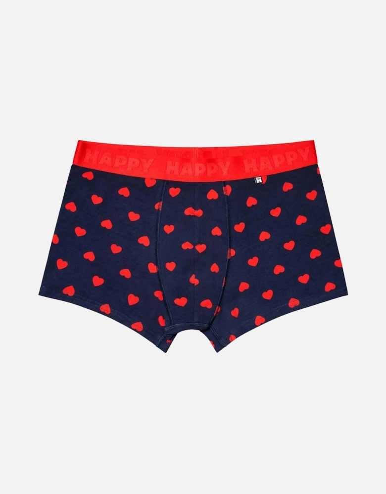 Hearts Boxer Trunk, Navy