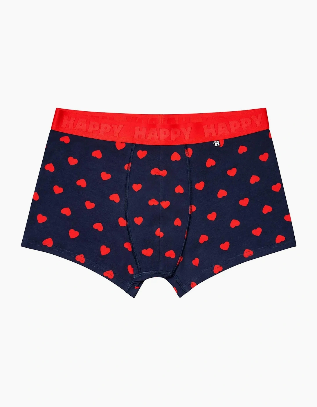 Happy Socks Men's Navy Hearts Boxer Trunk, - Size: 33/32/32