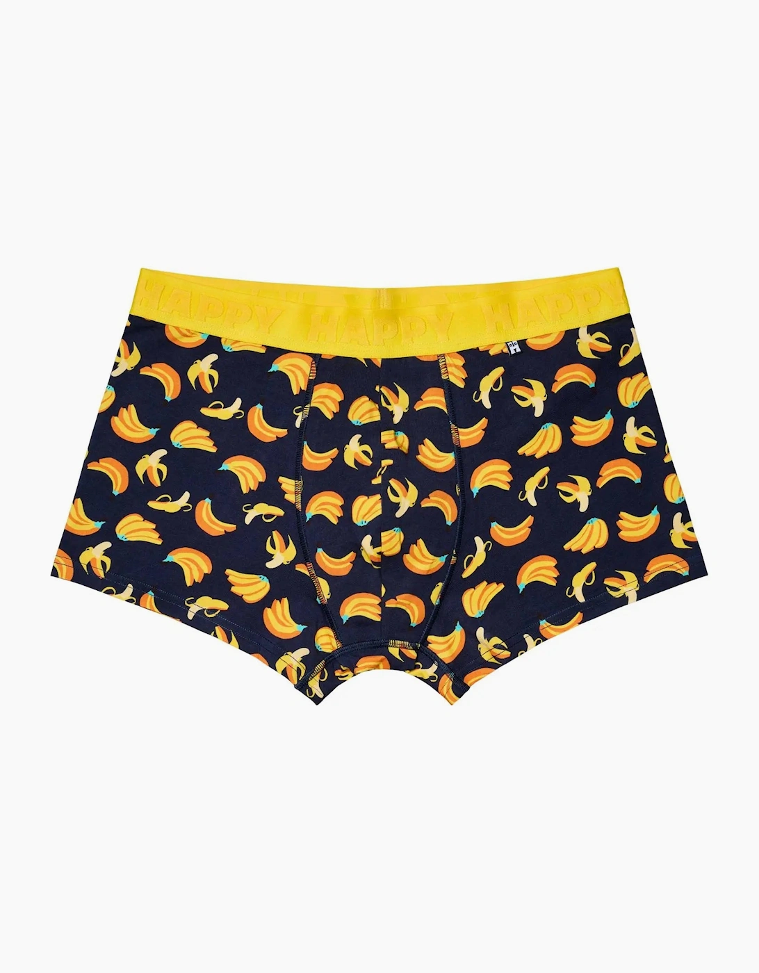 Happy Socks Men's Bananas Boxer Trunk, Navy - Size: 33/32/32