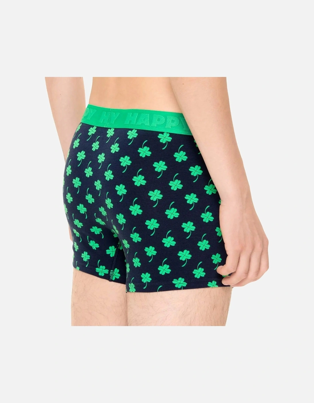 4-Leaf Clover Boxer Trunk, Navy