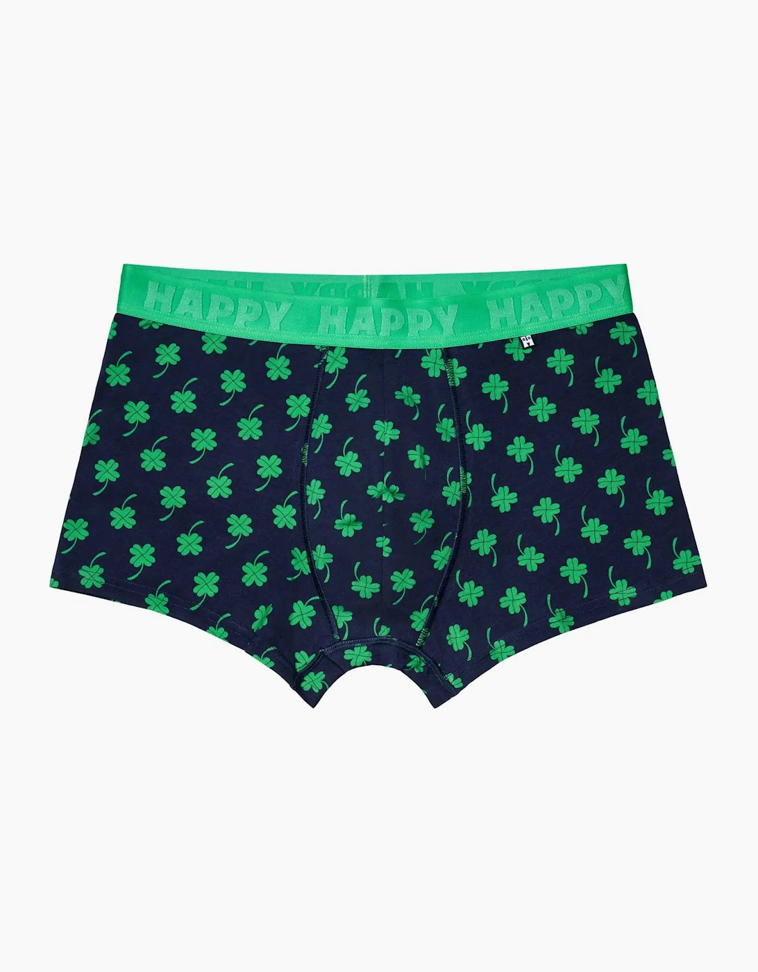 Happy Socks Happy Socks Men's 4-Leaf Clover Boxer Trunk, Navy