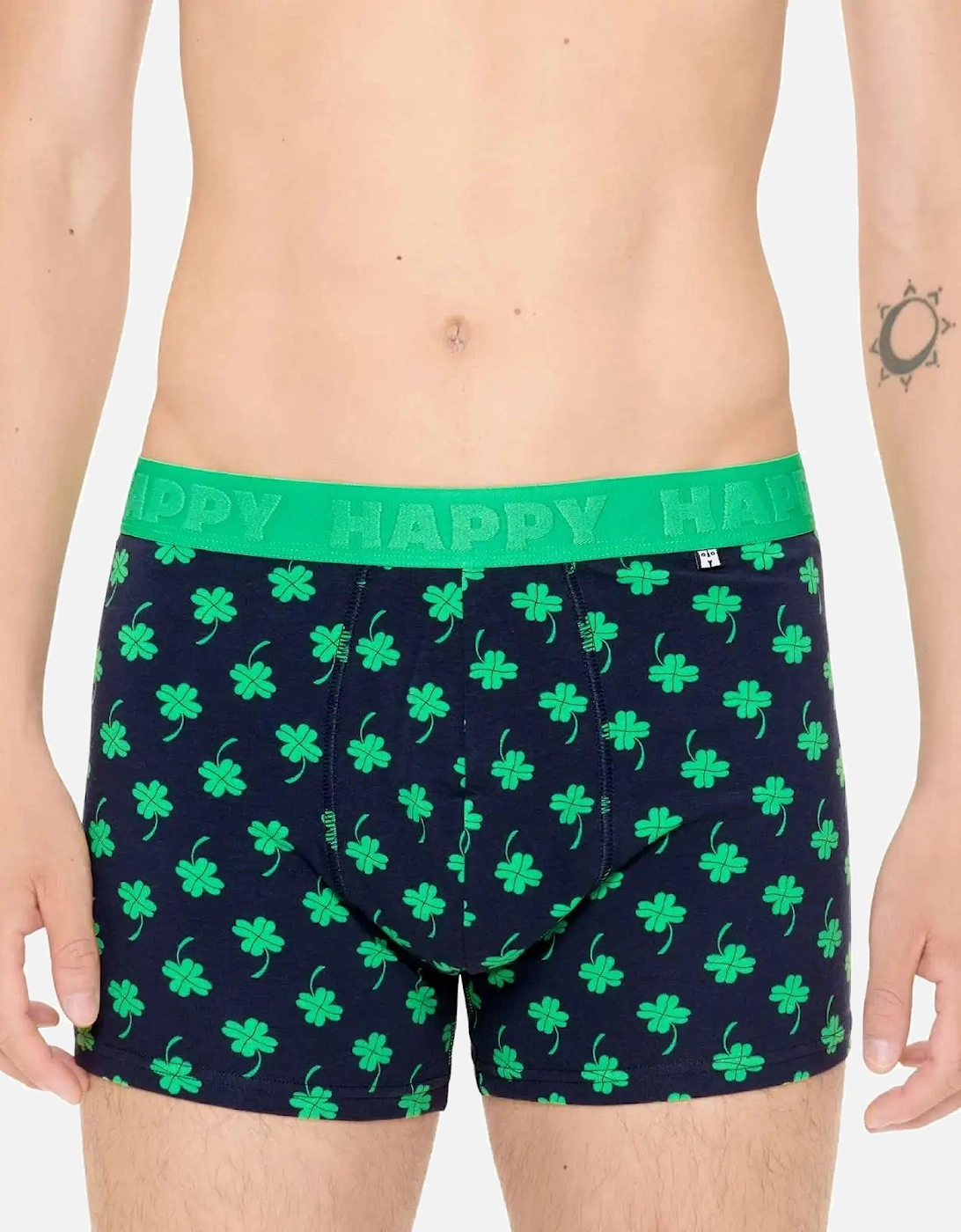 4-Leaf Clover Boxer Trunk, Navy