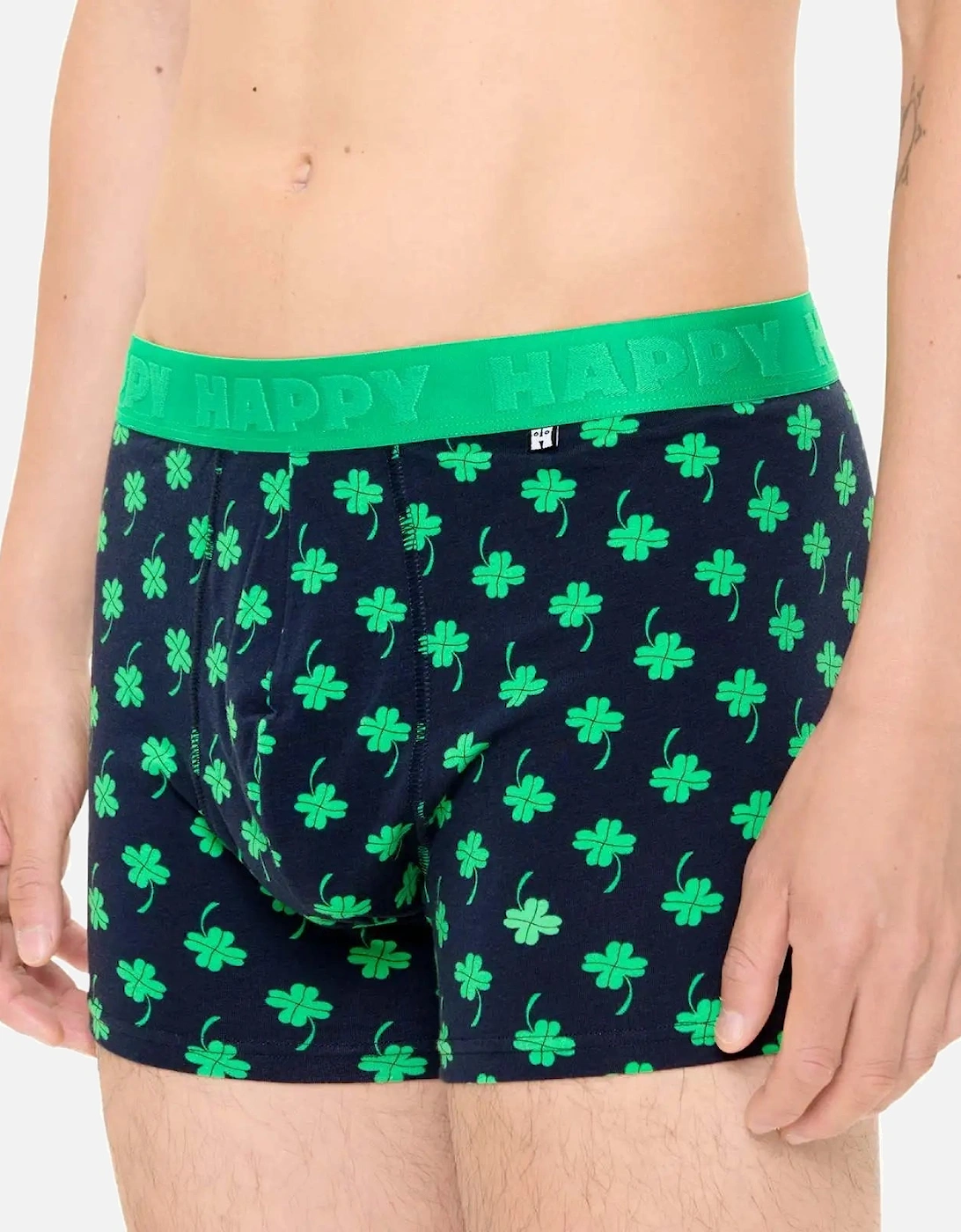 4-Leaf Clover Boxer Trunk, Navy