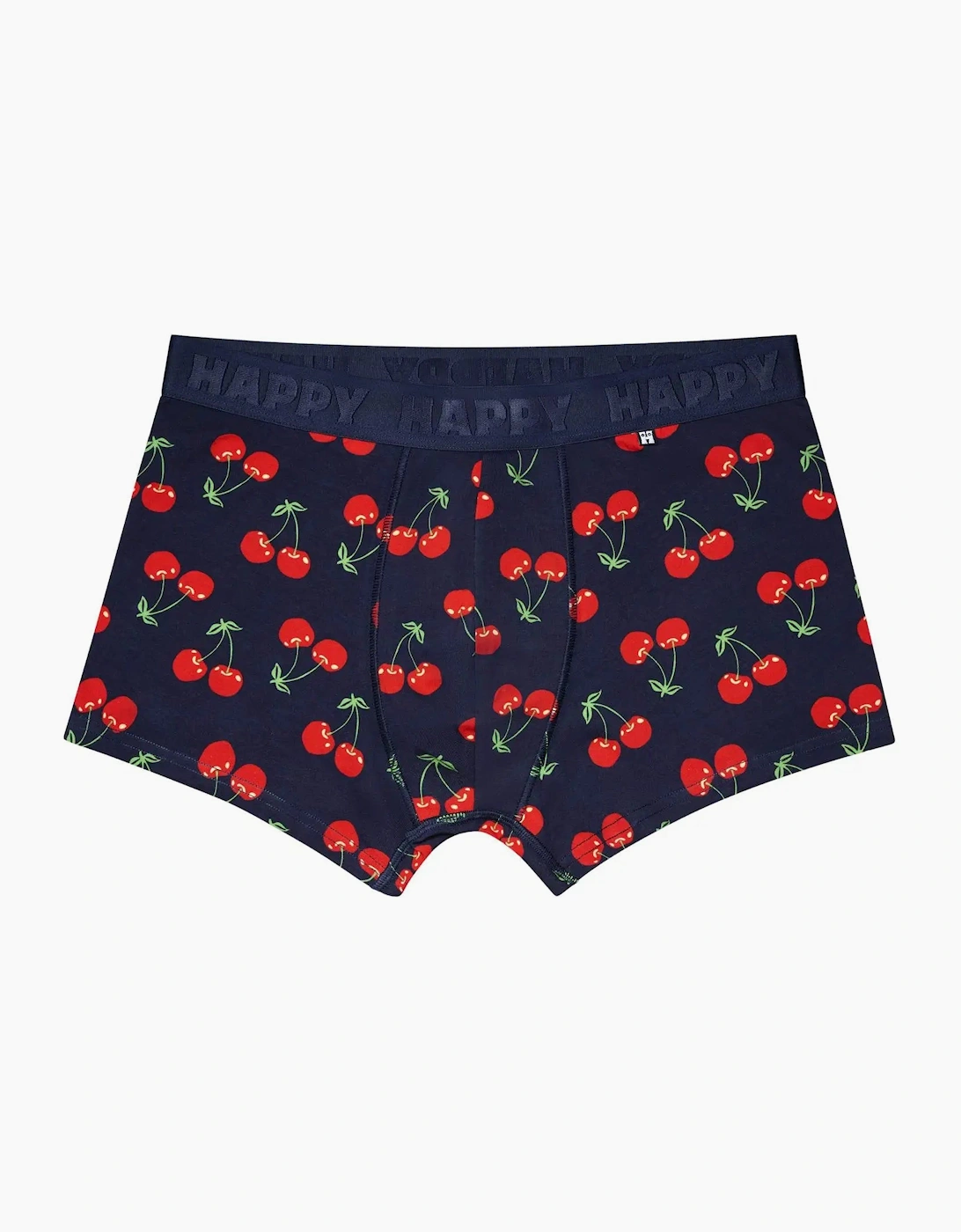 Happy Socks Men's Navy Cherries Boxer Trunk, - Size: 33/32/32