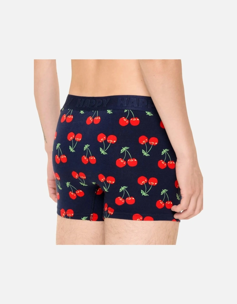 Cherries Boxer Trunk, Navy