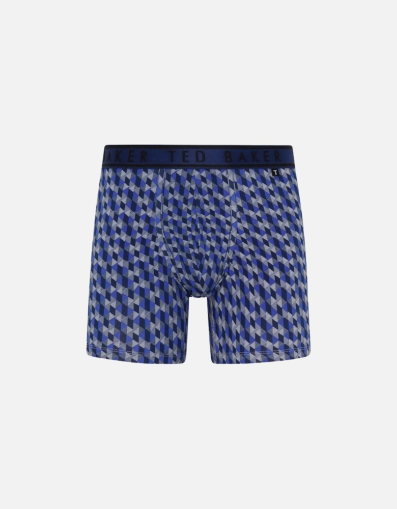 3-Pack Geo Print Boxer Briefs, Blue/Navy