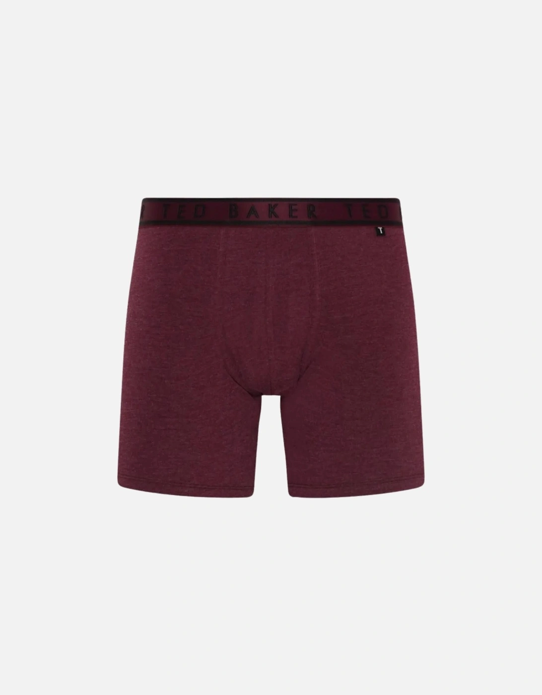 3-Pack Geo Print Boxer Briefs, Black/Claret