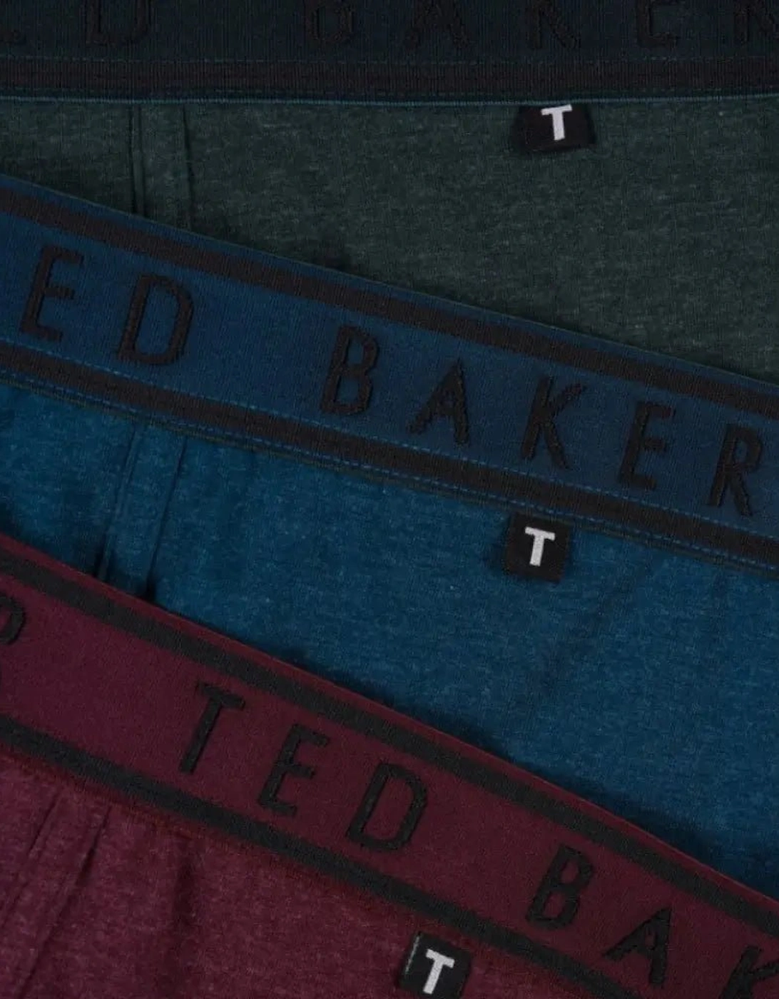 3-Pack Coloured Boxer Briefs, Blue/Pool/Burgundy