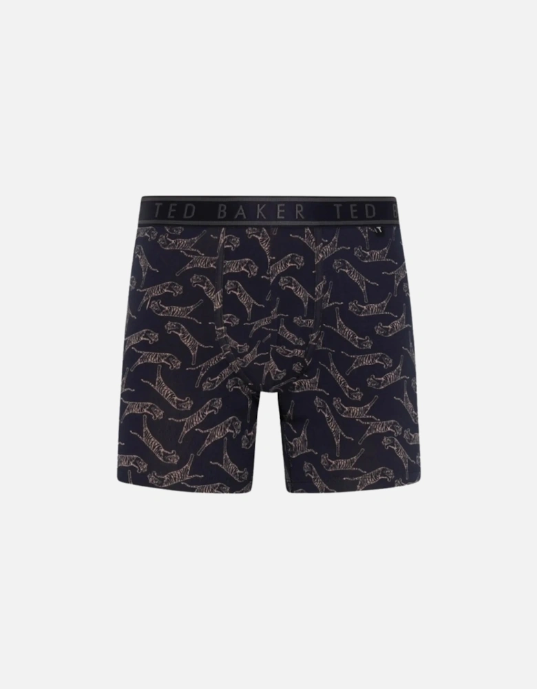 3-Pack Tigers Print Boxer Briefs, Denim/Navy