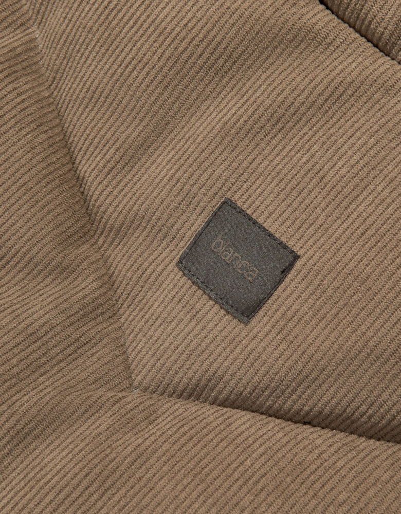 Girls Padded Velour Gilet in Brown