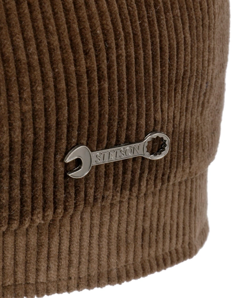 8-Panel Corduroy Flat Cap
