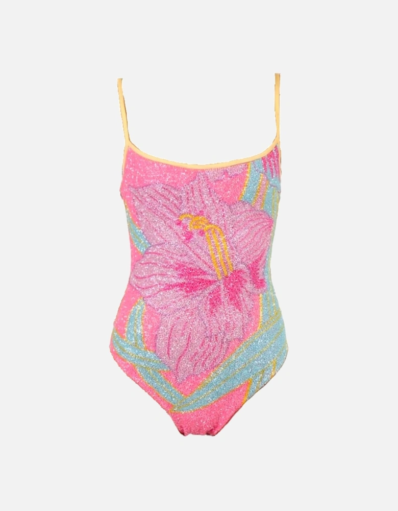 Tiffany Beaded Swimsuit Pink x By Poppy