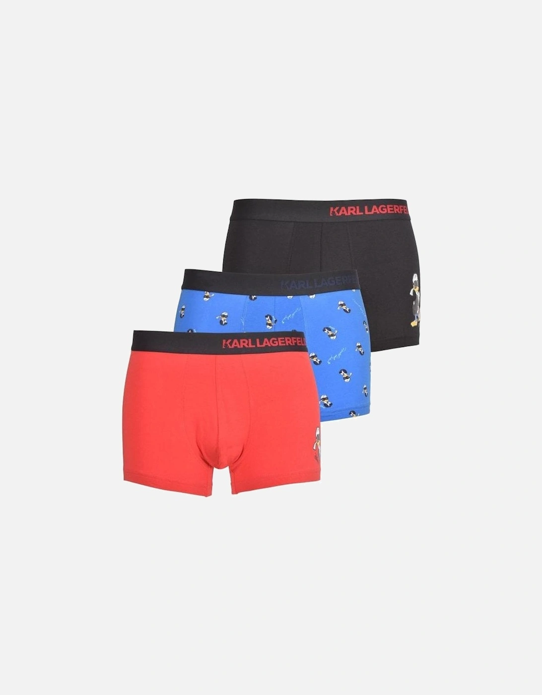 3-Pack KLxDisney Boxer Trunks, Black/Red/Blue, 7 of 6