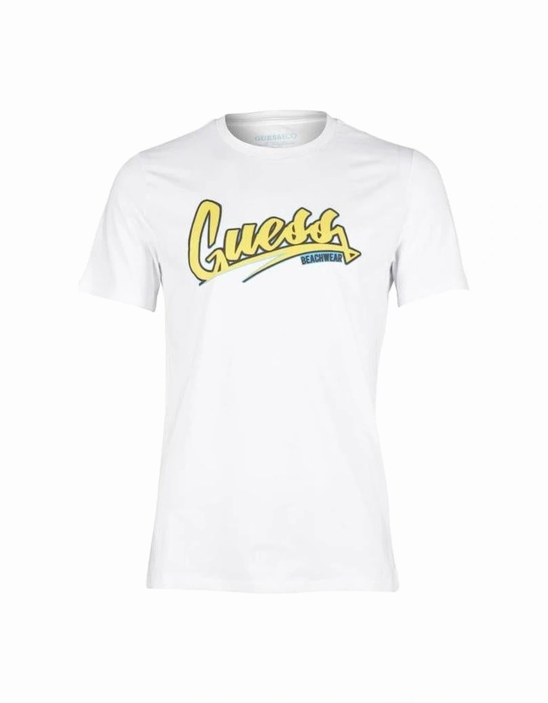 Beachwear Logo Organic Cotton T-Shirt, White, 4 of 3