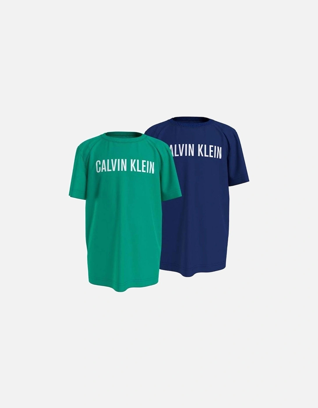 Boys 2-Pack Intense Power Logo T-Shirts, Teal/Blue, 5 of 4