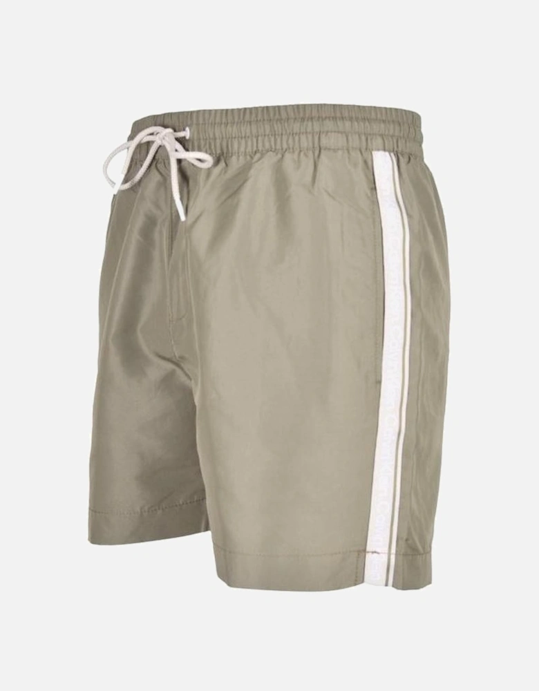 Logo Tape Swim Shorts, Delta Green