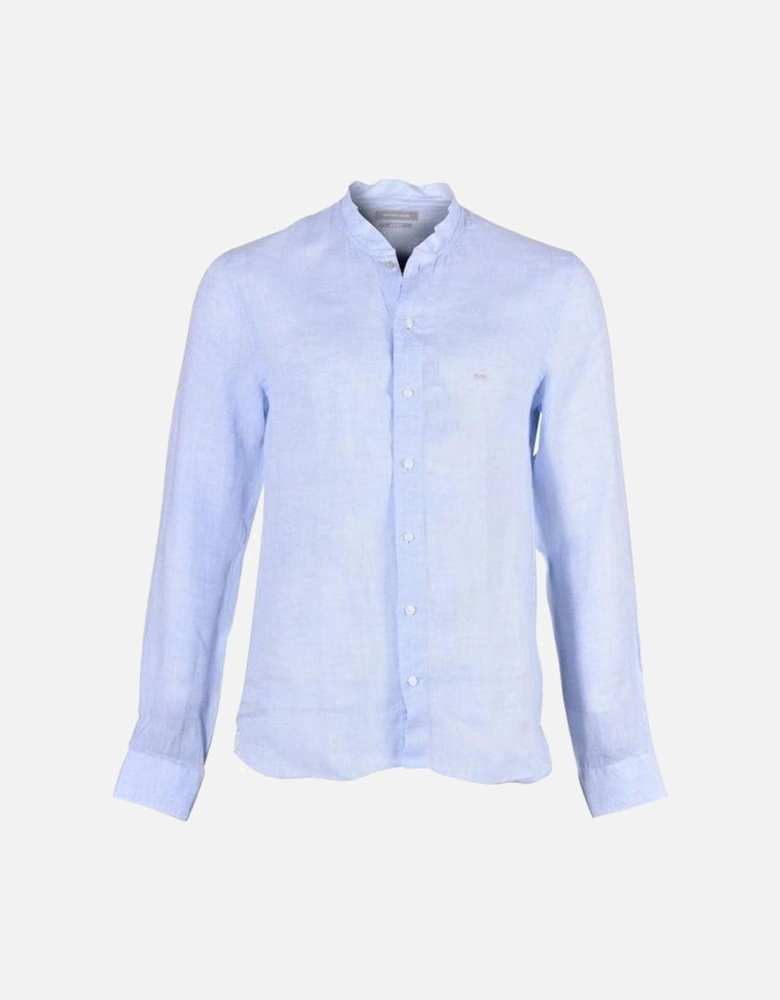 Linen Slim-Fit Shirt, Light Blue