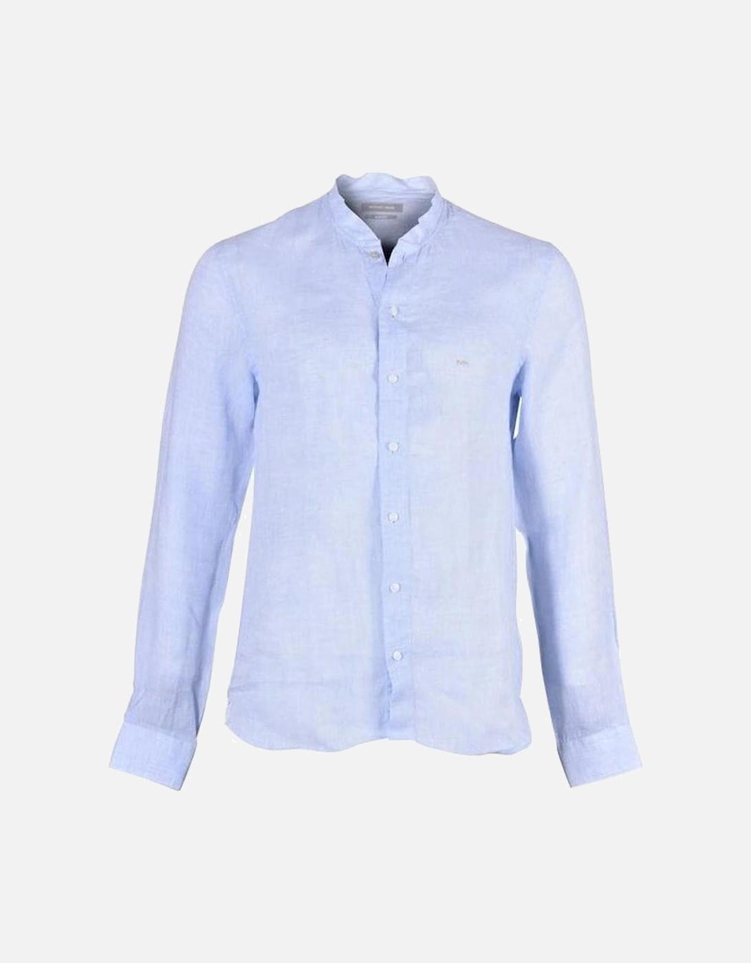 Linen Slim-Fit Shirt, Light Blue, 5 of 4