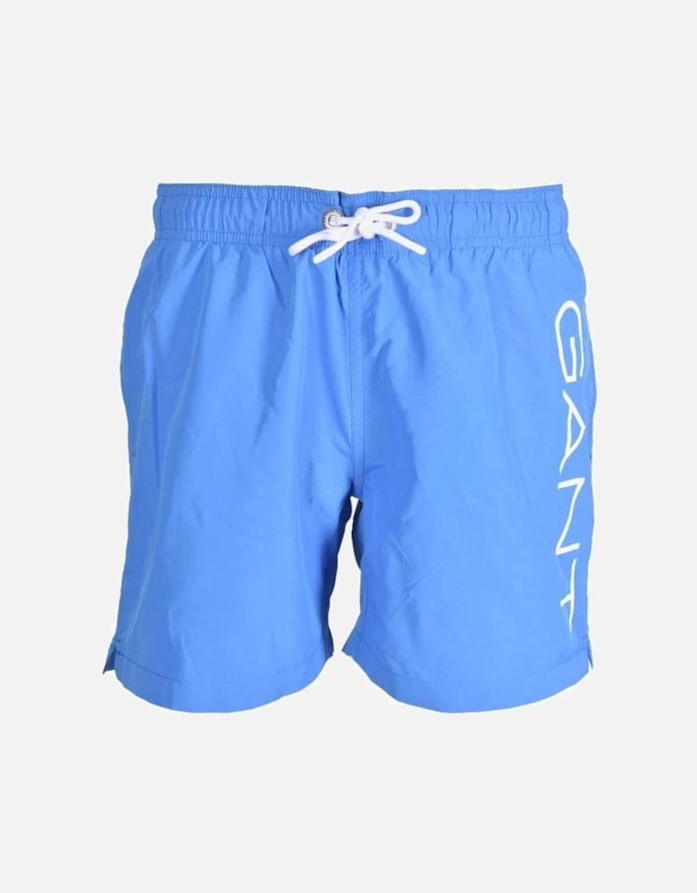 Lightweight Logo Boys Swim Shorts, Day Blue