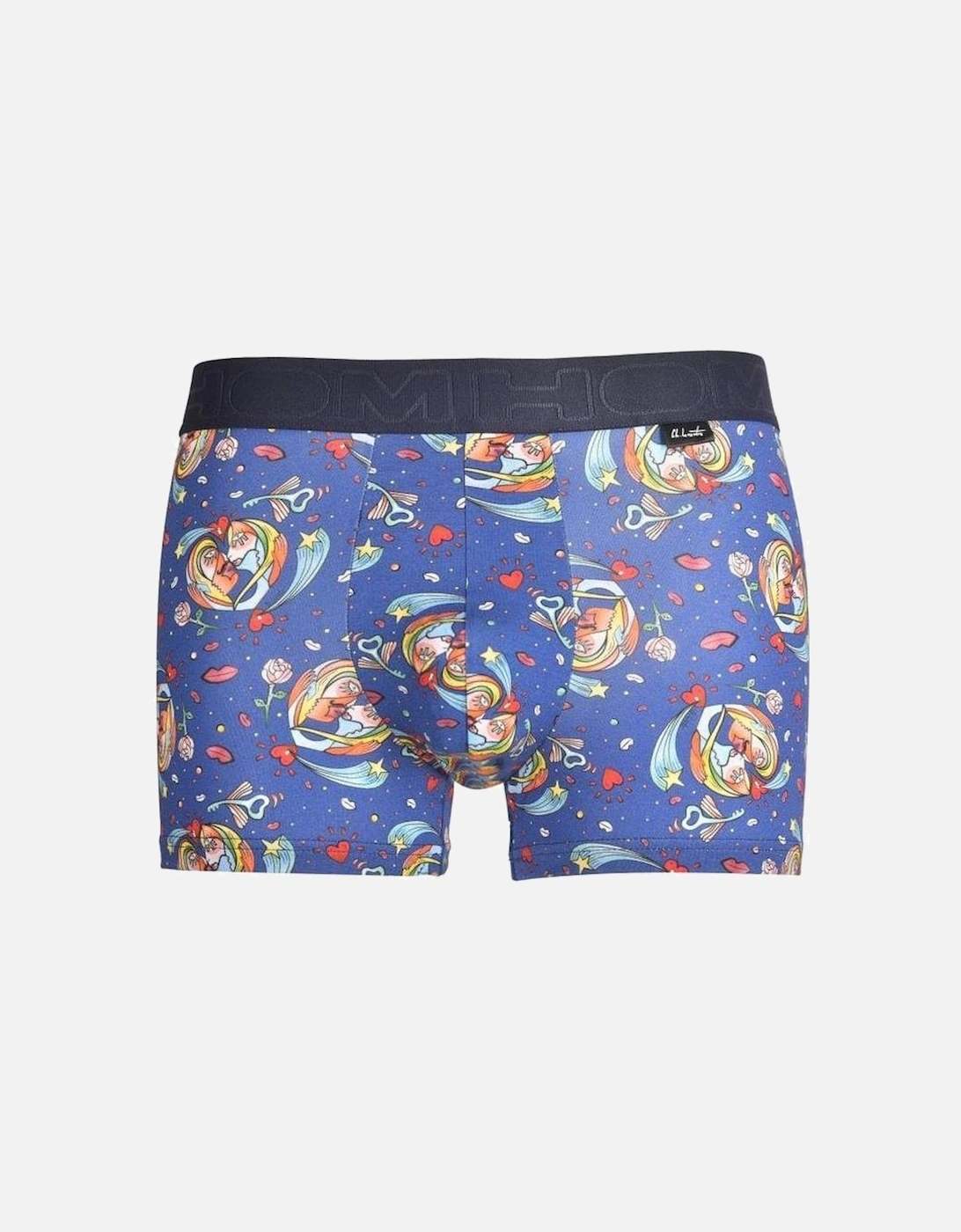 Big Bisous Print Boxer Trunk, Blue, 4 of 3