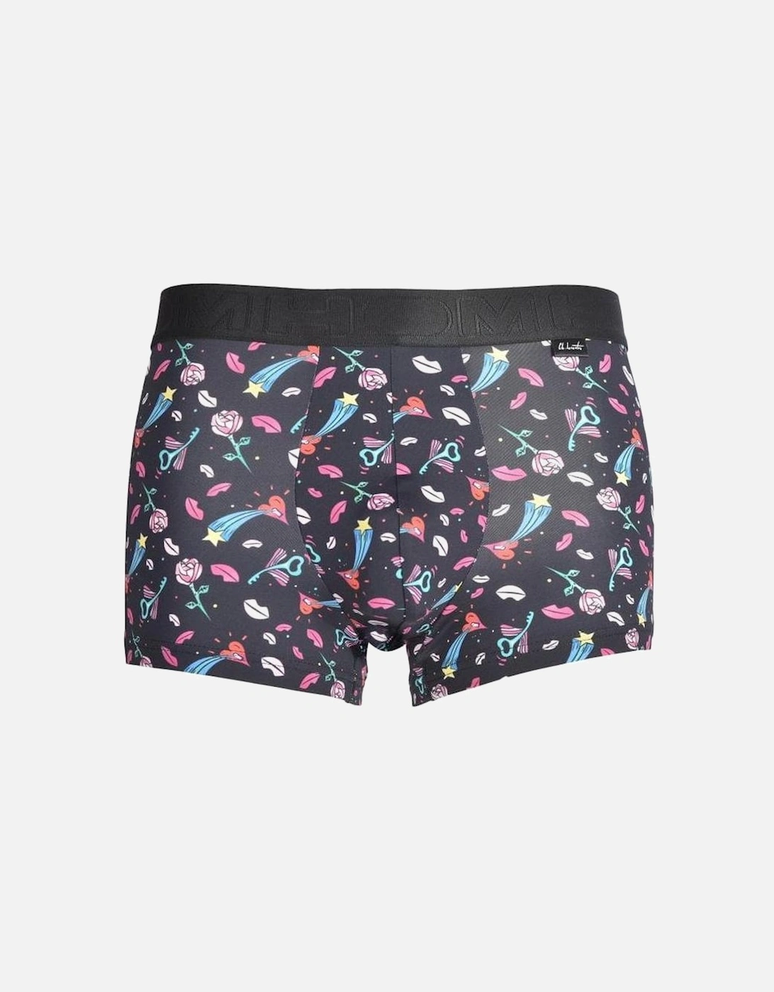 Amour Print Boxer Trunk, Black, 4 of 3