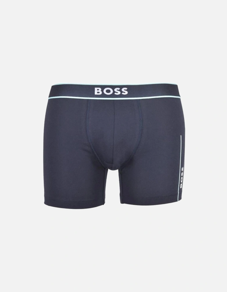 Side Logo Boxer Brief, Navy/blue