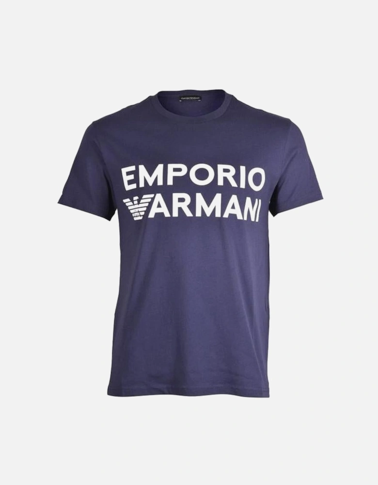 Bold Logo Crew Neck T-Shirt, Navy