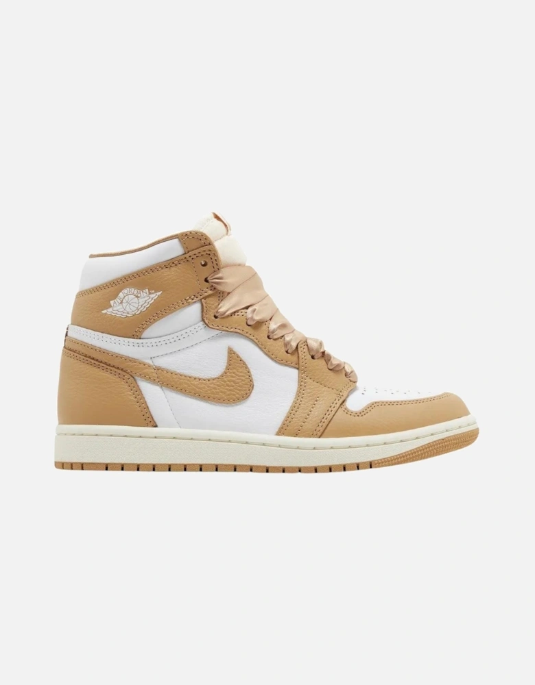 Womens/Ladies Air Jordan 1 Retro OG Praline Leather High Cut Trainers