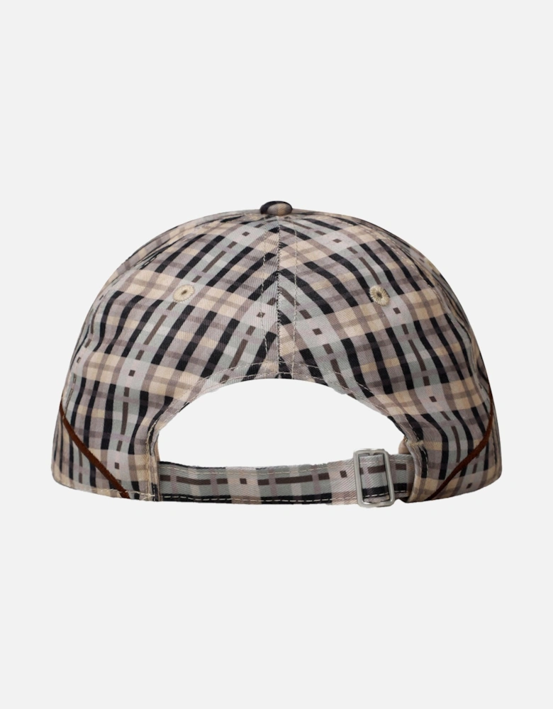 Checked Logo Baseball Cap