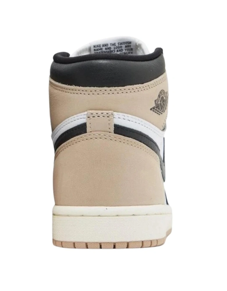 Womens/Ladies Air Jordan 1 Retro Leather High Cut Trainers