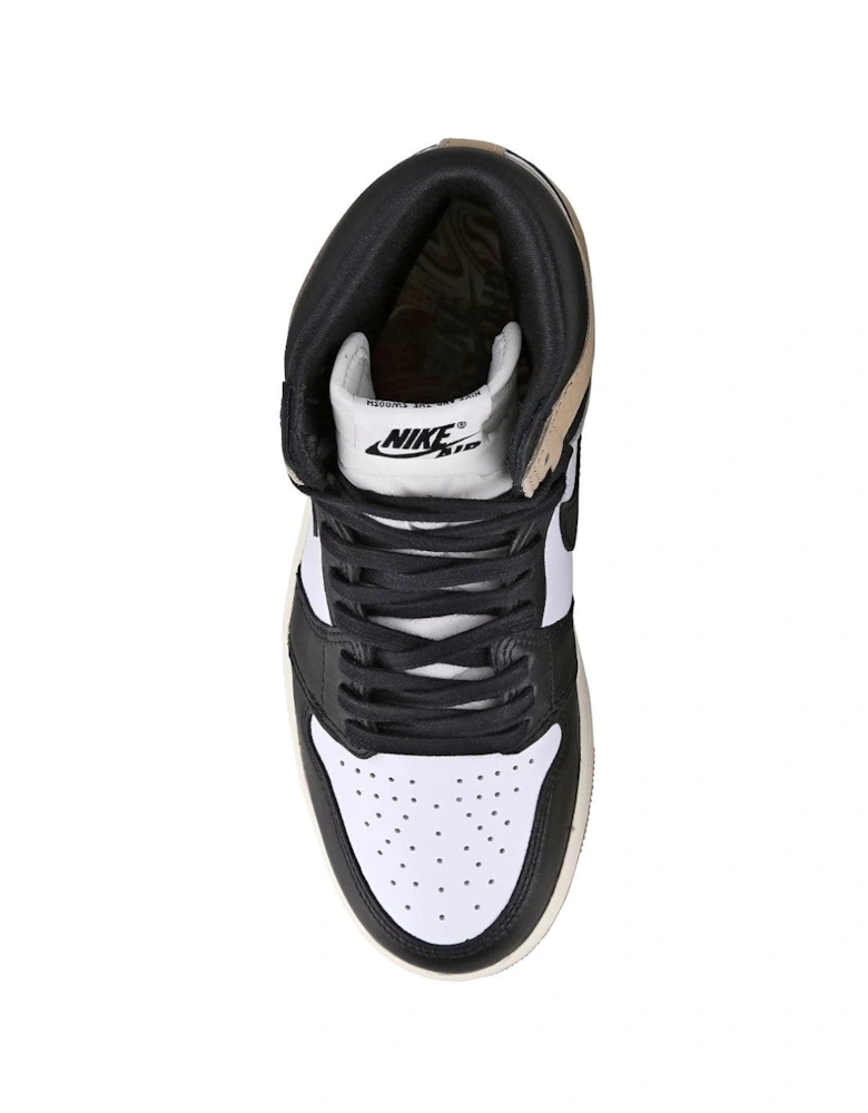 Womens/Ladies Air Jordan 1 Retro Leather High Cut Trainers