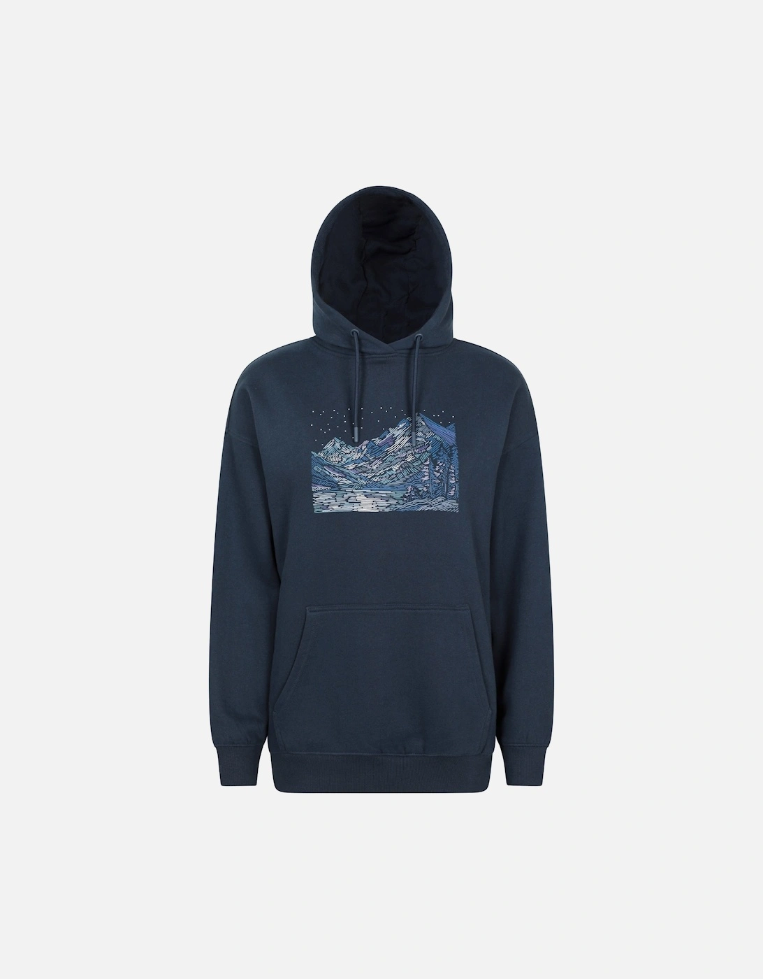 Womens/Ladies Nightscape Relaxed Fit Hoodie, 5 of 4