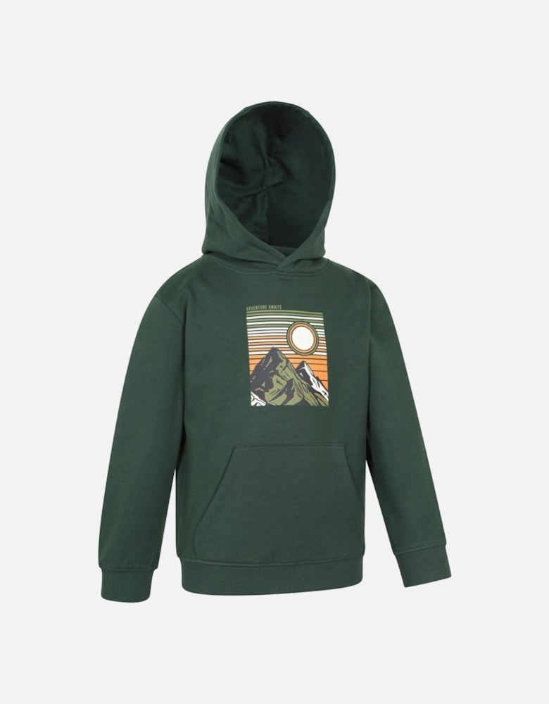 Childrens/Kids Adventure Awaits Graphic Hoodie