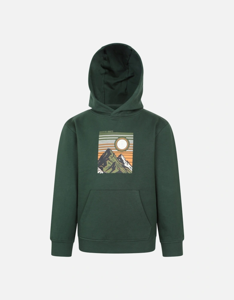 Childrens/Kids Adventure Awaits Graphic Hoodie