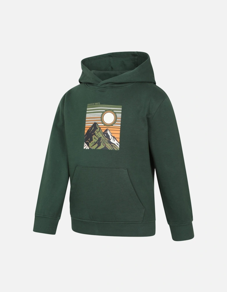 Childrens/Kids Adventure Awaits Graphic Hoodie