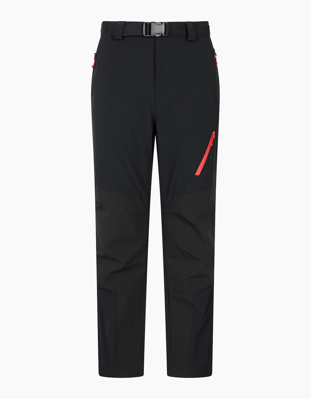 Mountain Warehouse Men's Mountain Warehouse Mens Forest Fleece Lined Two Tone Winter Trousers - Black