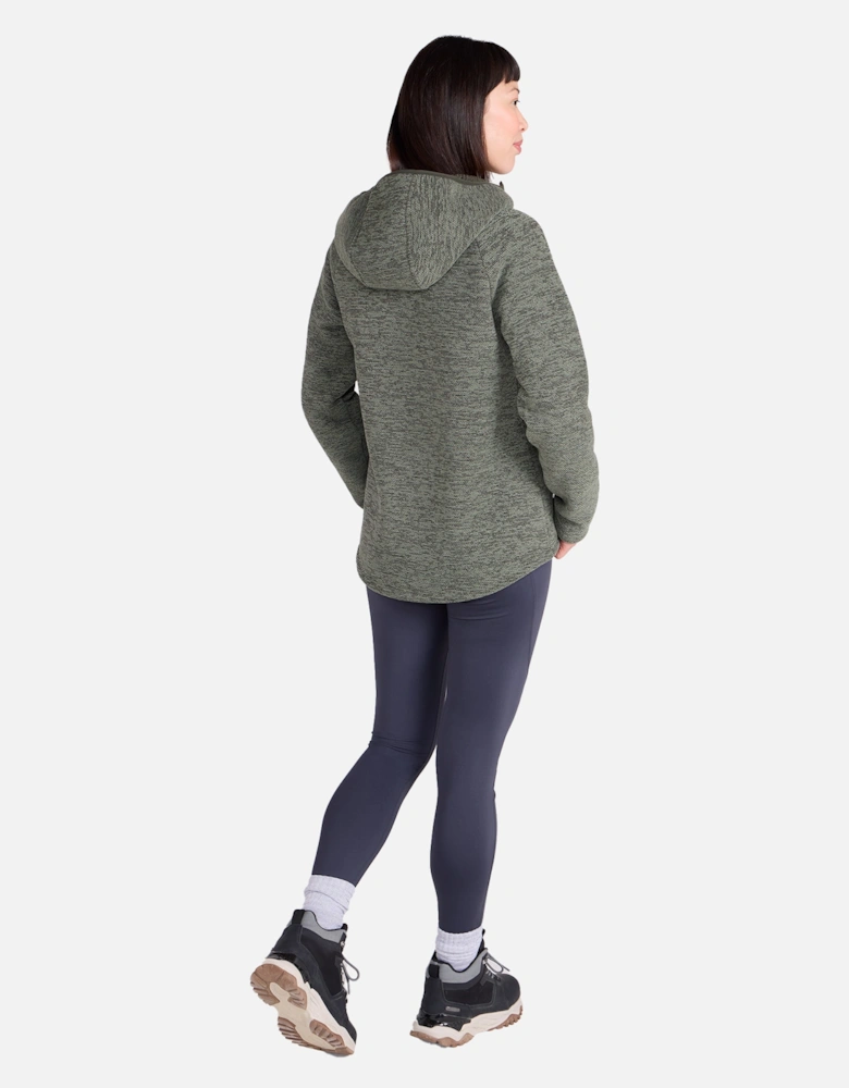 Womens/Ladies Hayfield Melange Faux Fur Lined Fleece Top