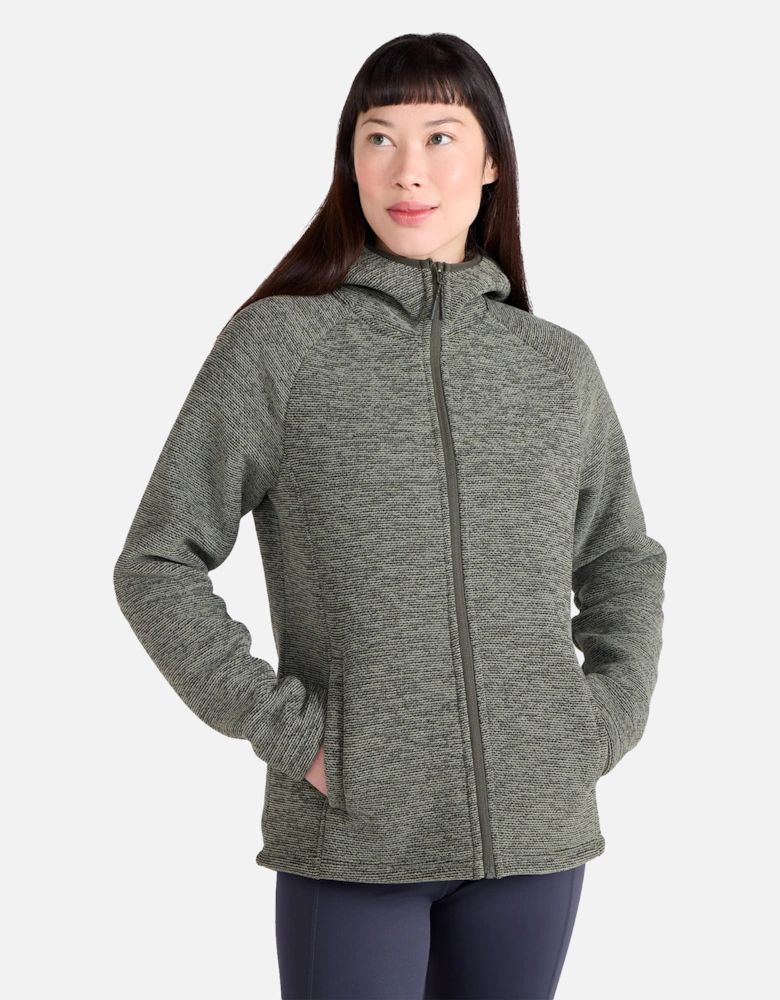 Womens/Ladies Hayfield Melange Faux Fur Lined Fleece Top