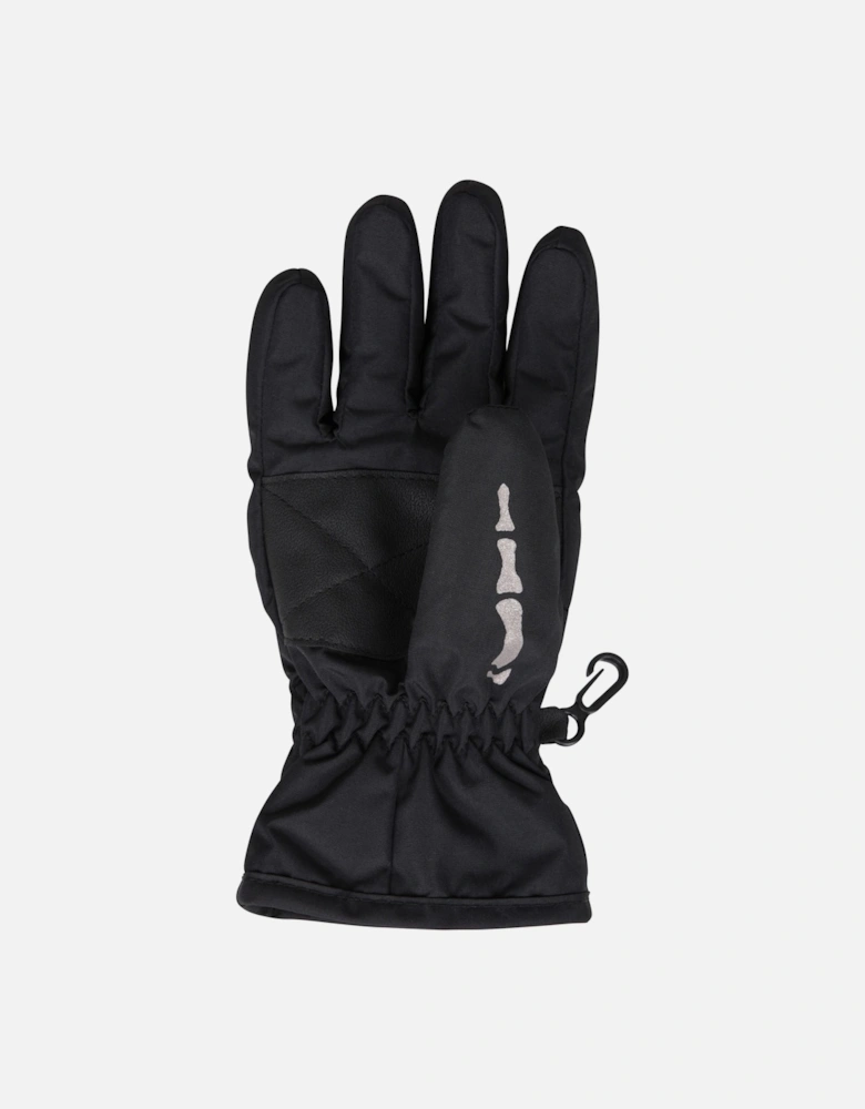 Childrens/Kids Water Resistant Skeleton Gloves