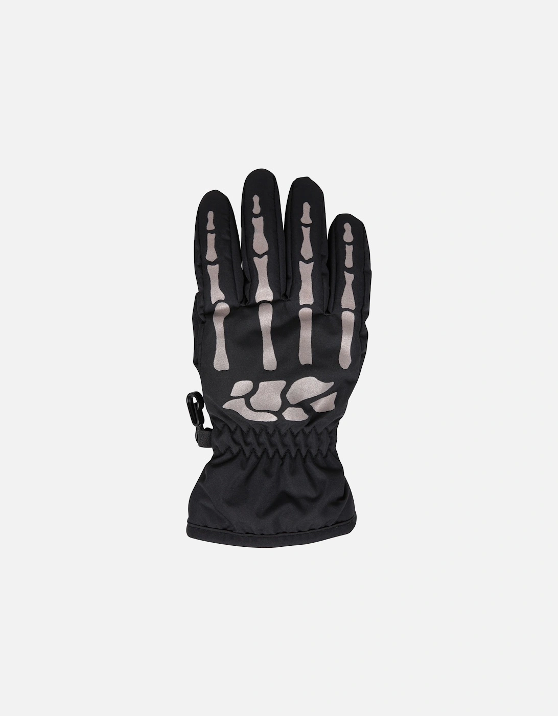 Mountain Warehouse Unisex Black Childrens/ Water Resistant Skeleton Gloves - Size 12 Years/13 Years/11 Years Kids